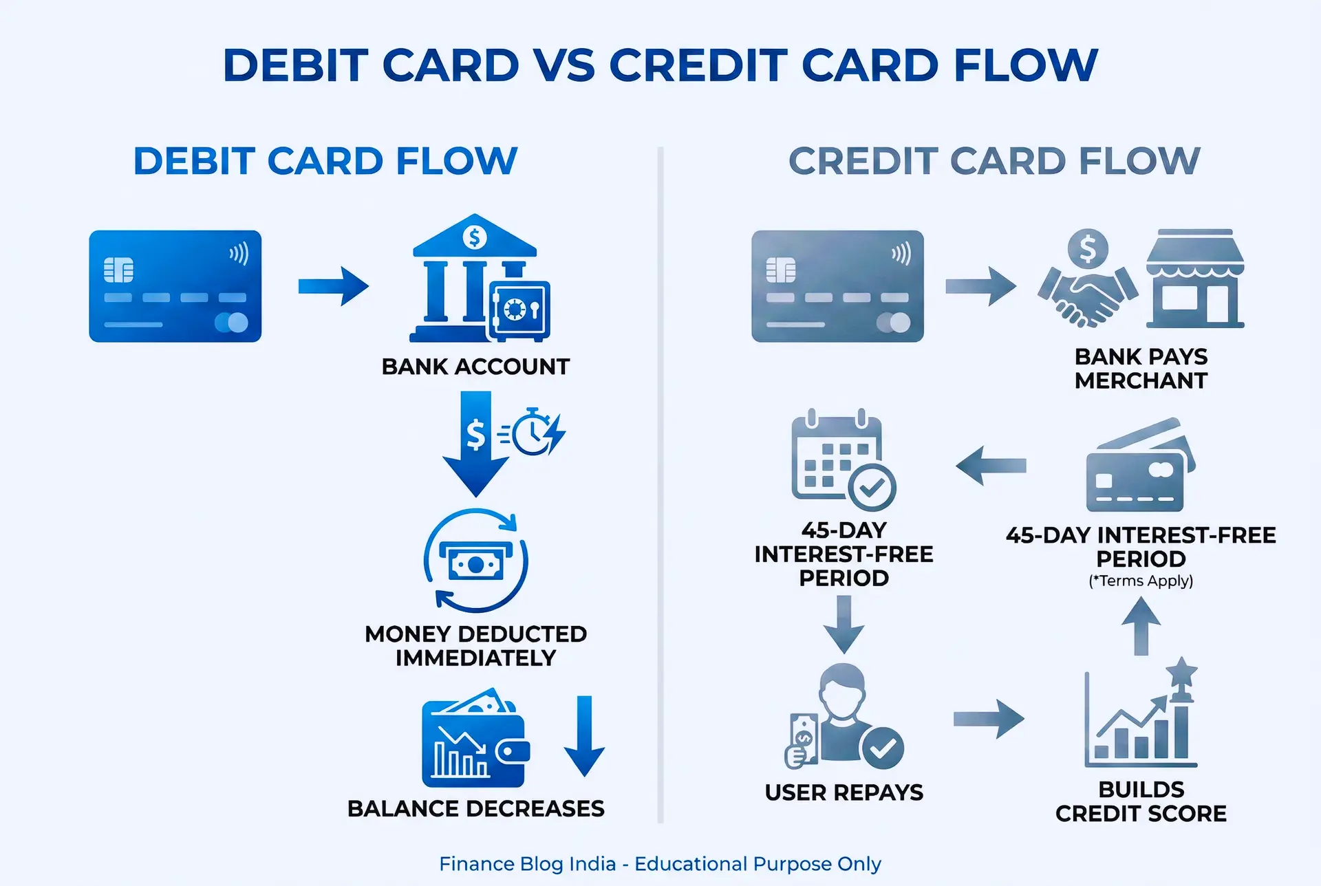 Credit Card vs Debit Card in India (2026): Which Is Better? Full Guide 1 Credit Card vs Debit Card in India (2026): Which Is Better? Full Guide